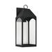 Capital Lighting 10" W X 26" H Outdoor 1-Light Night Sky Large Wall Lantern In Black w/ Clear Glass Aluminum/Metal in Black/Gray | Wayfair