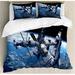 East Urban Home Outer Space Duvet Cover Set Microfiber in Black/Blue/Gray | queen | Wayfair 79A58F6418704B52875AA0E45293CC68