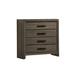 Loon Peak® Squad 4 Drawer 35" W Solid Wood Chest Wood in Brown/Gray | 35.875 H x 35 W x 16.38 D in | Wayfair 6D586FBD5BE34B7783FC7CF442060789