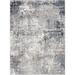 Blue 108 x 79 x 0.47 in Area Rug - 17 Stories Quanna Abstract Machine Woven Polyester Area Rug Polyester | 108 H x 79 W x 0.47 D in | Wayfair