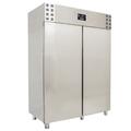 Gastro Edelstahl Kühlschrank Kühlung 2 Türen 1400x700x2050mm 1200l