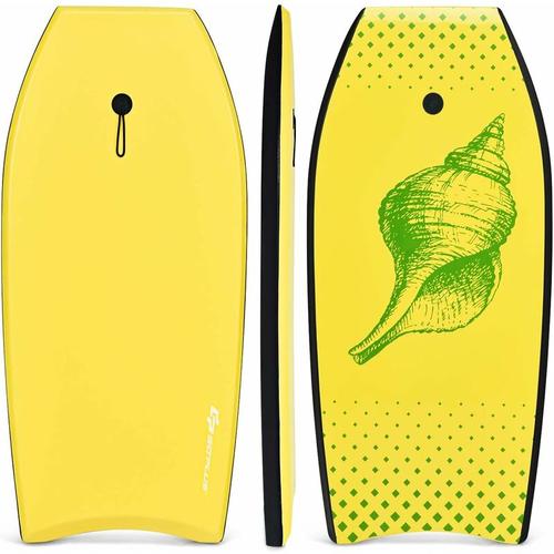 Bodyboard mit Fuss - Zugseil, Schwimmbrett Erfüllt, Surfboard bis zu 85 kg Belastbar, Schwimmhilfe,