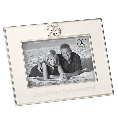 Roman 71932 - 6.75"H 25 ANNIVERSARY FRAME (19925) Photo Frames