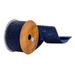 Vickerman 706442 - 2.5"x10yd Midnight Blue Sequin Ribbon (Q220534) Blue Colored Christmas Ribbons