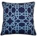 Jiti Indoor Mid-Century Modern Geometric Patterned Cotton Decorative Accent Square Throw Pillows 20 x 20