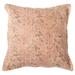 Jiti Indoor Bohemian Paisley Block Print Patterned and Whipstitched Flange Edge Linen Rug Square Throw Pillows Cushions