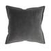 Jiti Indoor Classic Dyed Italian Velvet Decorative Accent Square Throw Pillows with Flange edge 20 x 20