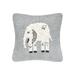 10" x 10" Elephant Knitted Pillow Decor Decoration Throw Pillow for Sofa Couch or Bed