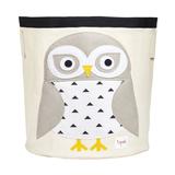 3 Sprouts Canvas Storage Bin Laundry and Toy Basket for Baby and Toddlers, Owl