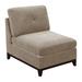 Fabric Armless Chair with Tufted Back Pillow, Gray - 35.3 H x 37.3 W x 30.3 L Inches