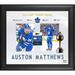 Auston Matthews Toronto Maple Leafs Framed 15'' x 17'' 2022 Hart Trophy Winner with a Piece of Game-Used Puck - Limited Edition 534