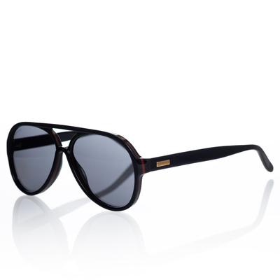 Gucci Accessories | Gucci Men's Multilayer Acetate Aviator Sunglasses Black Gg0270s | Color: Black/Red | Size: Os