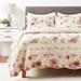 Antique Rose Quilt And Pillow Sham Set by Greenland Home Fashions in Multi (Size 3PC KING/CK)