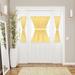 Wide Width Buffalo Check Rod Pocket Door Panel And Tieback by Achim Home Décor in Yellow (Size 25" W 72" L)