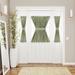 Wide Width Buffalo Check Rod Pocket Door Panel And Tieback by Achim Home Décor in Sage (Size 25" W 40" L)