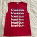 Rebecca Minkoff Tops | Femininism Muscle Tee | Color: Red | Size: S
