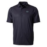 Men's Cutter & Buck Black Florida Gators Pike Double Dot Print Stretch Polo