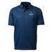 Men's Cutter & Buck Navy UNC Wilmington Seahawks Pike Double Dot Print Stretch Polo