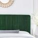 Milenna Channel Tufted Performance Velvet King/California King Headboard