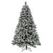 7.5 ft. Pre-Lit Snowy Silver Hill Pine Tree with LED Lights - 7.5 ft