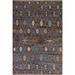 Modern Trellis Moroccan Wool Area Rug Hand-knotted Office Carpet - 5'10" x 7'10"