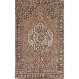 Geometric Traditional Bakhtiari Persian Wool Area Rug Hand-knotted - 6'7" x 9'11"