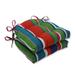 St. Lucia Stripe Reversible Chair Pad (Set of 2)