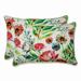 Flower Mania Petunia Over-sized Rectangular Throw Pillow (Set of 2)