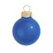 28ct Blue Pearl Finish Glass Christmas Ball Ornaments 2" (50mm)