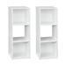 Closetmaid Home Stackable 3-Cube Cubeicals Organizer Storage, White (2 Pack) - 18