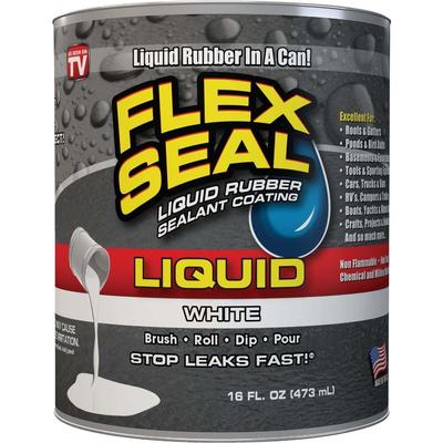 FLEX SEAL 1 Gal. Liquid Rubber Sealant, White - 1 Each