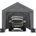 HIO 20 Ft. W x 10 Ft. D Garage Metal in Gray | 109 H x 120 W x 240 D in | Wayfair WF-C1020SW-DGN