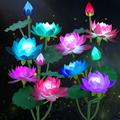 Kooper Solar Garden Outdoor Lights, Solar Lotus Flower Lights, Ip65 Waterproof, 7 Color Changing Solar Lights Outdoor For Garden, Patio | Wayfair