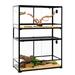 REPTIZOO 100 Gallon Terrarium Glass/Plastic/Metal | 50 H x 36 W x 18 D in | Wayfair RK0120ST