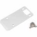 Stone Harbor Hardware Extended Back Plate 4.5 H x 2.5 W x 0.2 D in gray in Polished Chrome | 4.5" H X 2.5" W X 0.2" D | Wayfair 50104-26