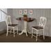 One Allium Way® Azizi 3 - Piece Counter Height Drop Leaf Solid Wood Dining Set Wood in White | Wayfair 0ADA4998D6B74F2597E89CEF48670949