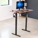 VIVO Electric 44"x 24" Sit Stand Desk, Height Adjustable Workstation (E144B series) Wood/Metal in Brown | 28.9 H x 44 W x 23.6 D in | Wayfair
