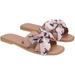 Women's Cuce Houston Texans Tan Bow Sandals