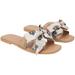 Women's Cuce Jacksonville Jaguars Tan Bow Sandals