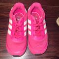 Adidas Shoes | Cute Little Pink Adidas With Tie Less Laces | Color: Pink/White | Size: 7bb