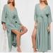 Free People Dresses | Free People Seafoam Green Boho Maxi Dress | Color: Blue/Green | Size: M