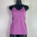 Lululemon Athletica Tops | Lululemon Push Your Limits Criss Cross Tank Sz 6 Bra Purple Top | Color: Gray/Purple | Size: 6