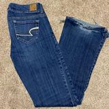 American Eagle Outfitters Jeans | Aeo American Eagle Artist Flare Vintage Wash Stretch Jeans | Color: Blue | Size: 4