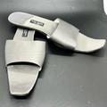 Kate Spade Shoes | Kate Spade Gray Silk Slip On Flat Sandals | Made In Italy | Size 6 1/2 B Width | Color: Black/Gray | Size: 6.5