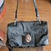 Coach Bags | Coach Black Signature Peyton Leather Sateen Canvas Bag | Color: Black | Size: Os