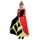 Disney Official Classic Red Queen of Hearts Costume Adults, Alice In Wonderland Costume Christmas Halloween Fancy Dress Up Size L