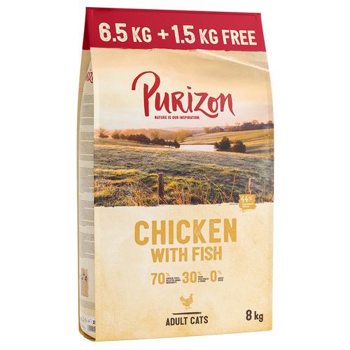 Purizon Original Huhn mit Fisch - getreidefrei - 6,5 kg + 1,5 kg gratis!