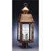 Northeast Lantern Woodcliffe 26 Inch Tall 3 Light Outdoor Post Lamp - 8353-AB-LT3-CLR