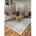 Fang 5'3" x 7' Brown/Dark Orange/Antrasit/Brown/Dark Blue/Light Blue/Off White/Rust/Peach/Yellow/Olive Washable Area Rug - Hauteloom