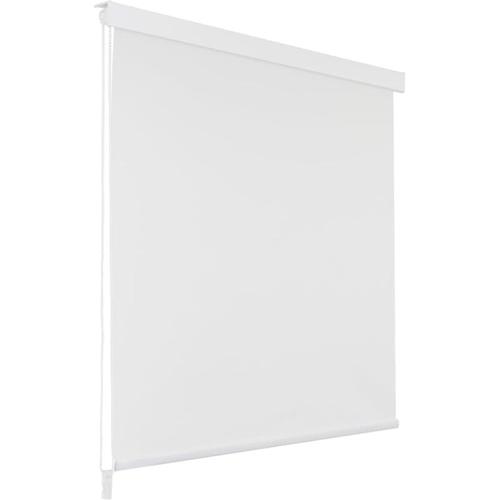 Vidaxl - Duschrollo 160 x 240 cm Weiß Weiß